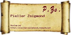 Pieller Zsigmond névjegykártya